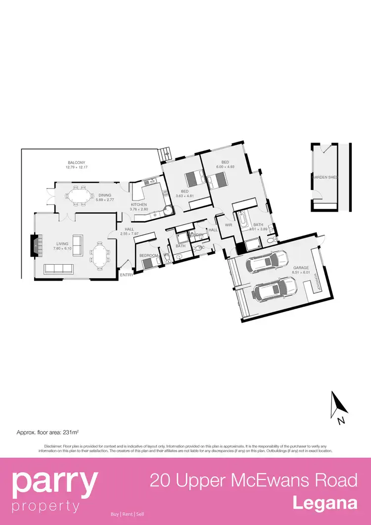 Floorplan of Homely house listing, 20 Upper McEwans Road, Legana TAS 7277
