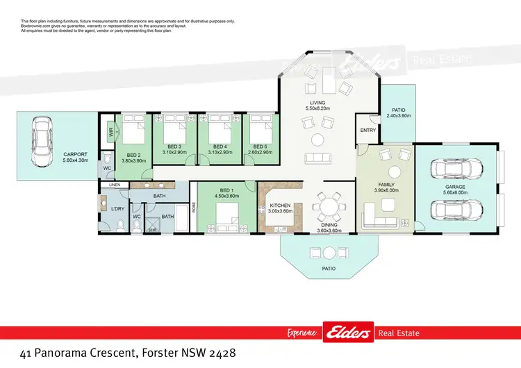 Floorplan of Homely rural property listing, 41 Panorama Crescent, Forster NSW 2428