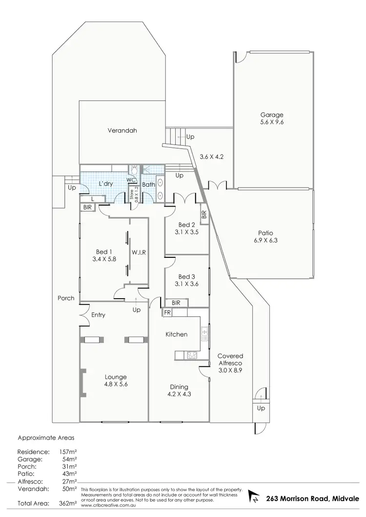 Floorplan of Homely house listing, 263 Morrison Road, Midvale WA 6056