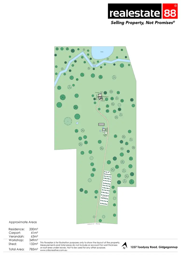 Floorplan of Homely rural property listing, 1237 Toodyay Road, Gidgegannup WA 6083