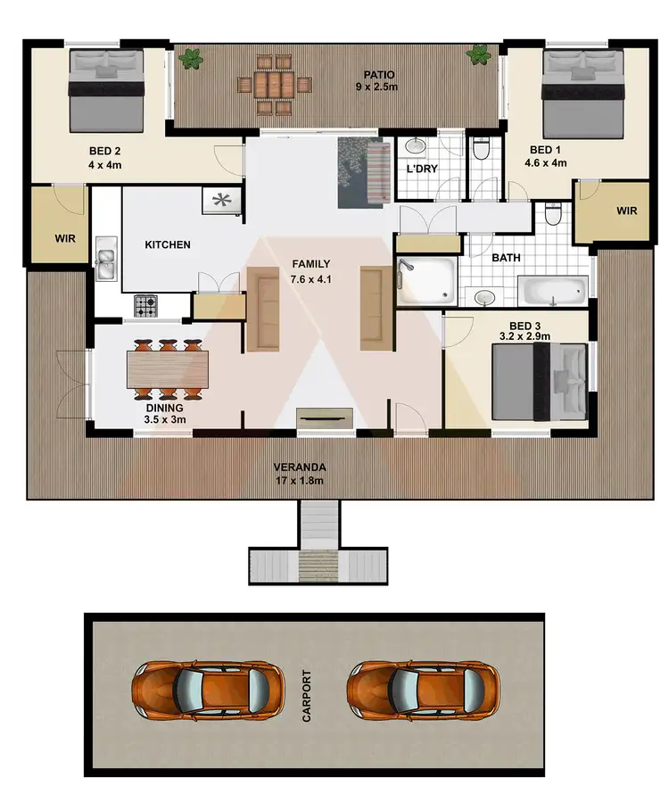 Floorplan of Homely house listing, 8 Jasmine Place, Beenleigh QLD 4207