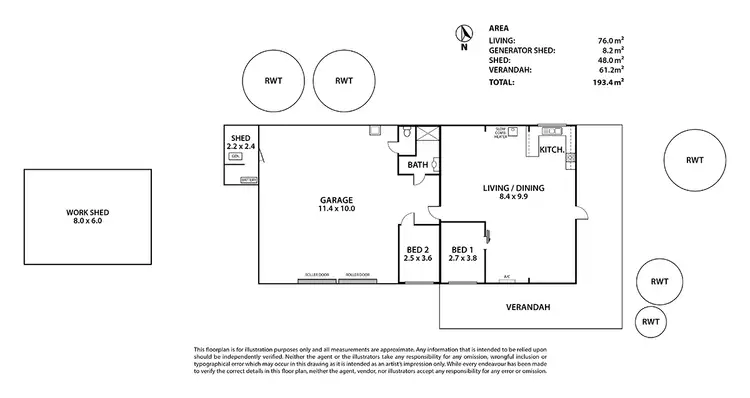 Floorplan of Homely rural property listing, 14 Stoneman Road, Bowhill SA 5238