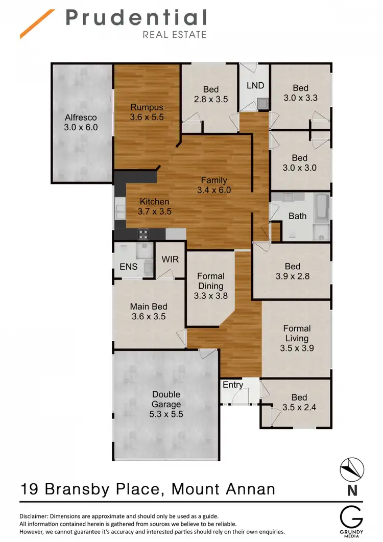Floorplan of Homely house listing, 19 Bransby Place, Mount Annan NSW 2567