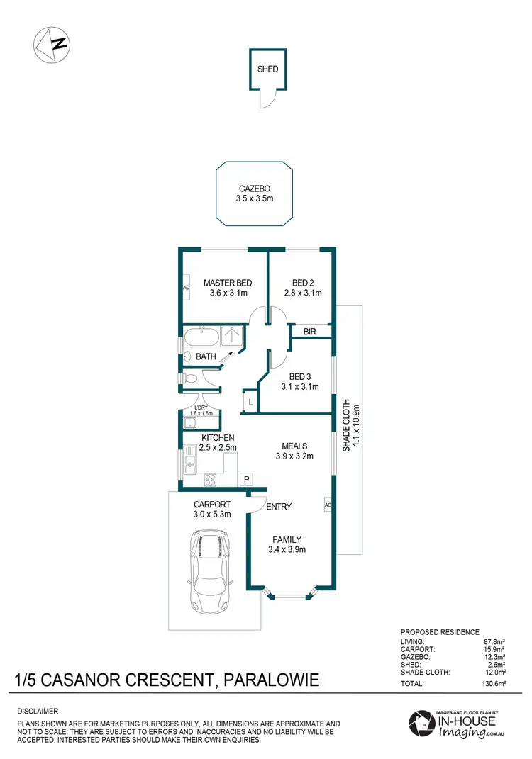 Floorplan of Homely house listing, 1/5 Casanor Crescent, Paralowie SA 5108