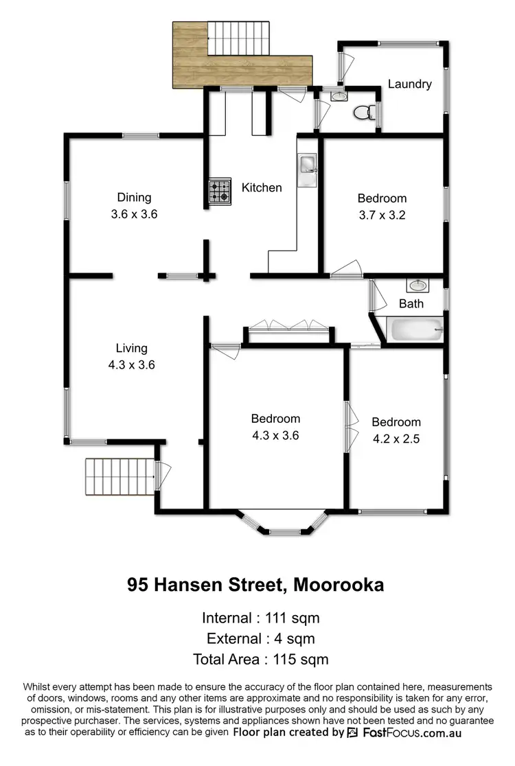 Floorplan of Homely house listing, 95 Hansen Street, Moorooka QLD 4105