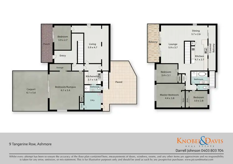 Floorplan of Homely house listing, 9 Tangerine Row, Ashmore QLD 4214