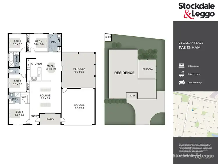 Floorplan of Homely house listing, 28 Gillian Place, Pakenham VIC 3810
