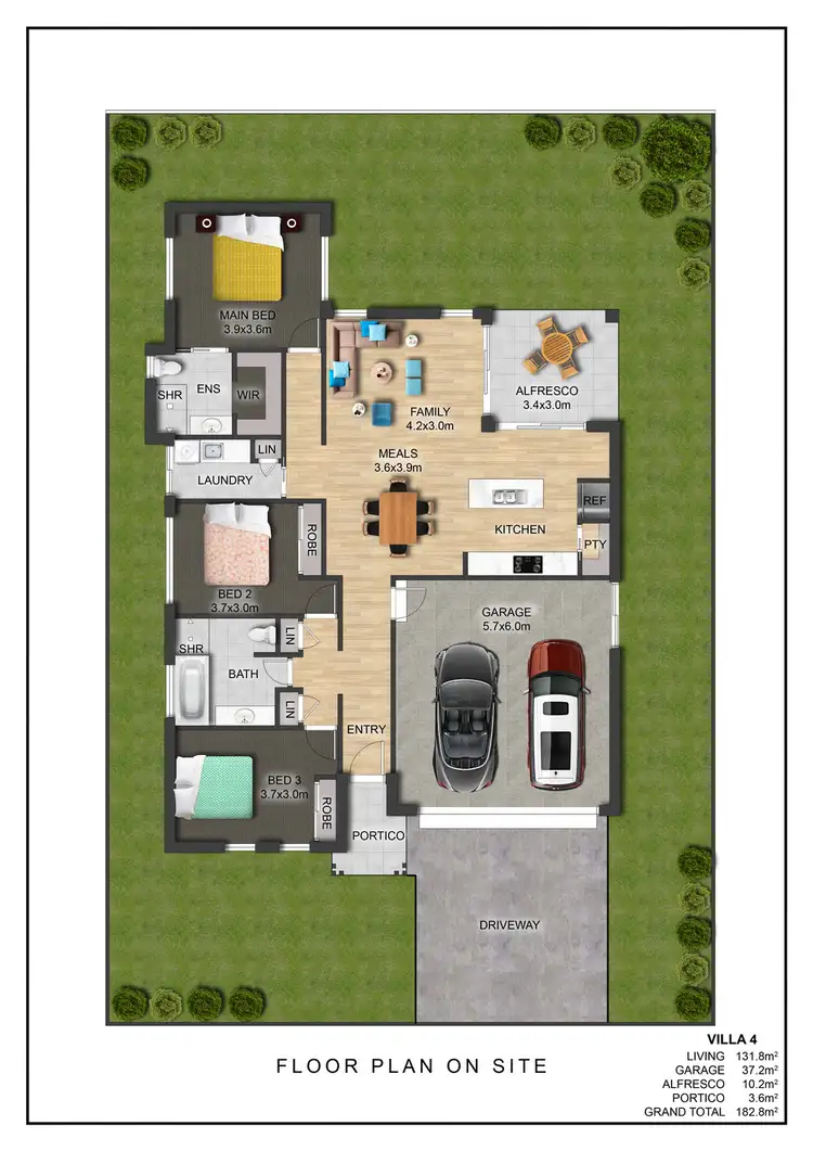 Floorplan of Homely villa listing, 5/23 Quandong Place, Kew NSW 2439