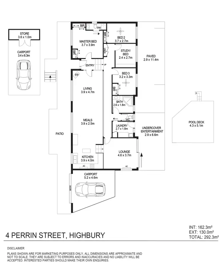 Floorplan of Homely house listing, 4 Perrin Street, Highbury SA 5089