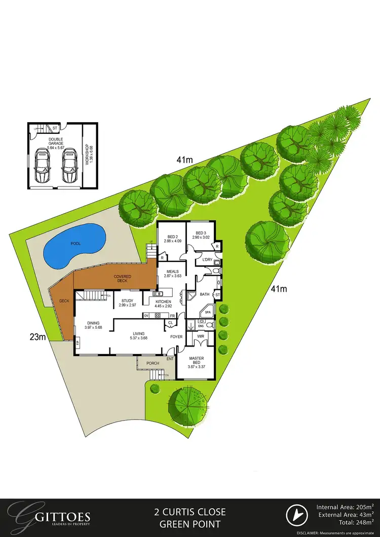 Floorplan of Homely house listing, 2 Curtis Close, Green Point NSW 2251