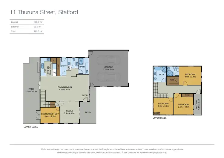 Floorplan of Homely house listing, 11 Thuruna Street, Stafford QLD 4053
