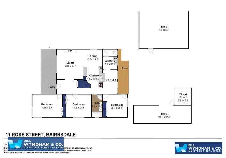 Floorplan of Homely house listing, 11 Ross Street, Bairnsdale VIC 3875