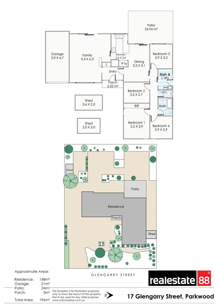 Floorplan of Homely house listing, 17 Glengarry Street, Parkwood WA 6147