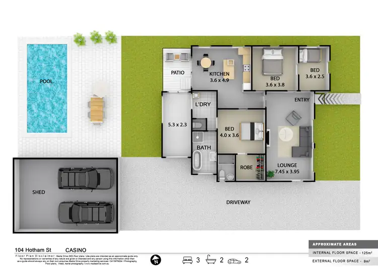 Floorplan of Homely house listing, 104 Hotham Street, Casino NSW 2470
