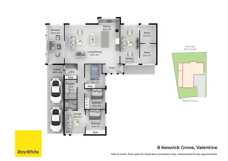 Floorplan of Homely house listing, 8 Keswick Grove, Valentine NSW 2280