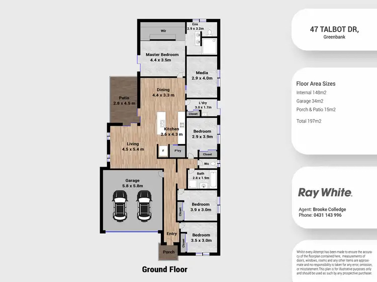 Floorplan of Homely house listing, 47 Talbot Drive, Greenbank QLD 4124