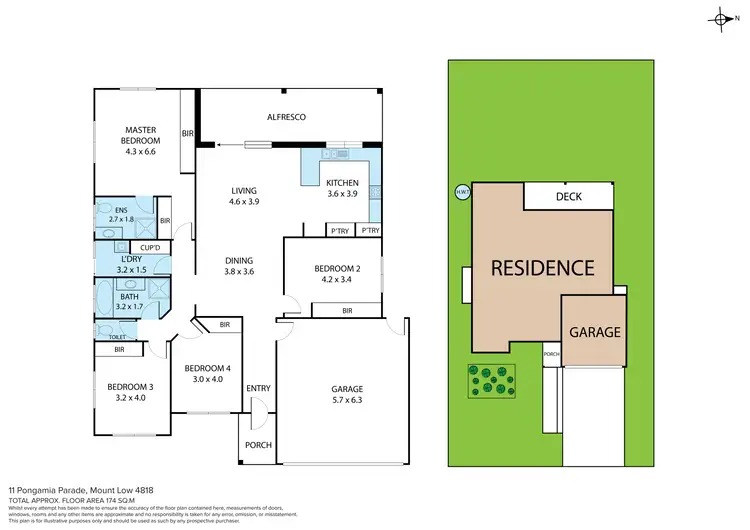 Floorplan of Homely house listing, 11 Pongamia Parade, Mount Low QLD 4818
