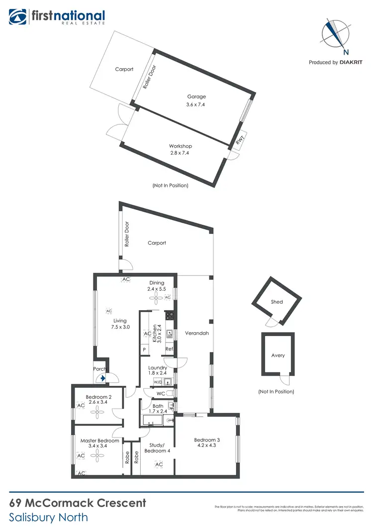 Floorplan of Homely house listing, 69 McCormack Crescent, Salisbury North SA 5108