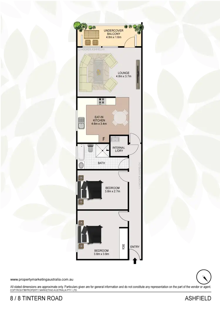 Floorplan of Homely unit listing, 8/8 Tintern Road, Ashfield NSW 2131