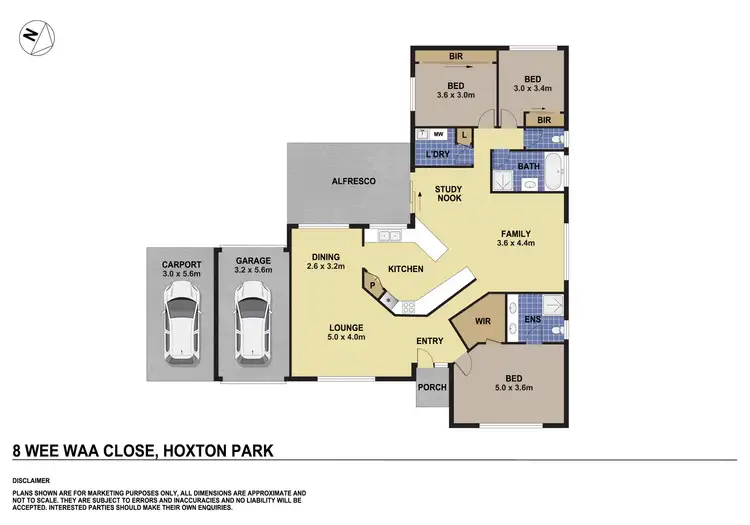 Floorplan of Homely house listing, 8 Wee Waa Close, Hoxton Park NSW 2171