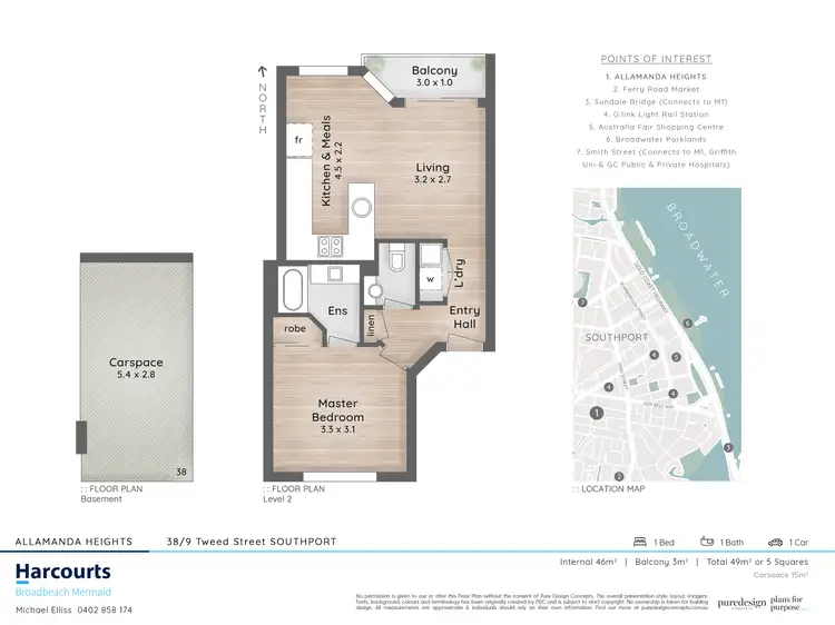 Floorplan of Homely unit listing, 38/9 Tweed Street, Southport QLD 4215