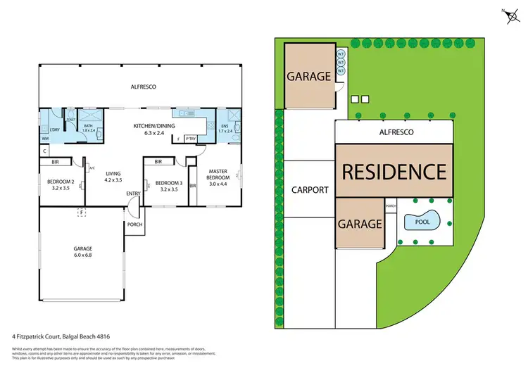 Floorplan of Homely house listing, 4 Fitzpatrick Court, Balgal Beach QLD 4816