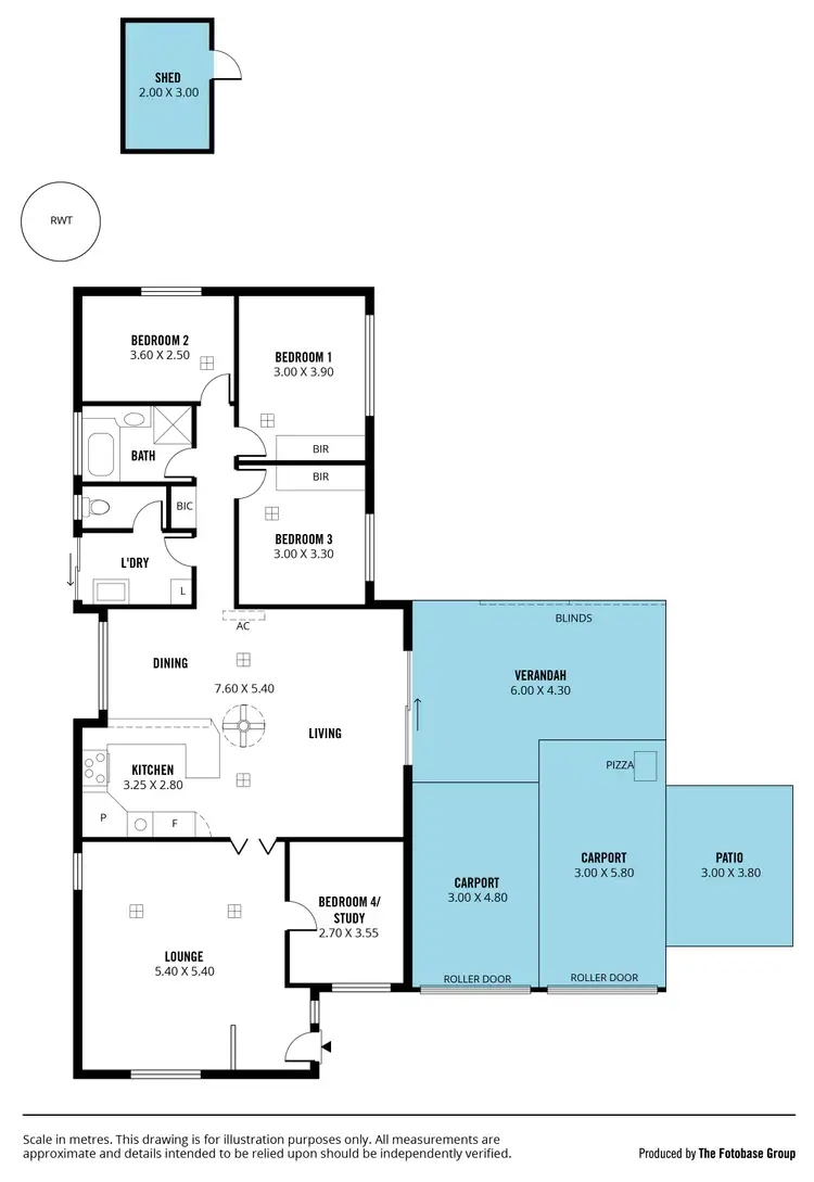 Floorplan of Homely house listing, 4 Montpelier Street, Woodcroft SA 5162