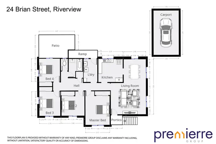 Floorplan of Homely house listing, 24 Brian Street, Riverview QLD 4303