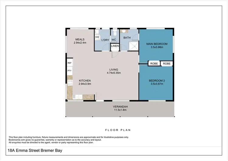 Floorplan of Homely house listing, 18A Emma Street, Bremer Bay WA 6338