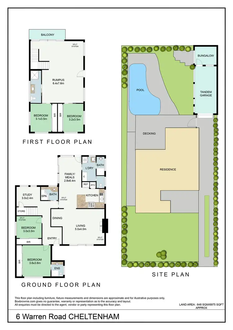 Floorplan of Homely house listing, 6 Warren Road, Cheltenham VIC 3192