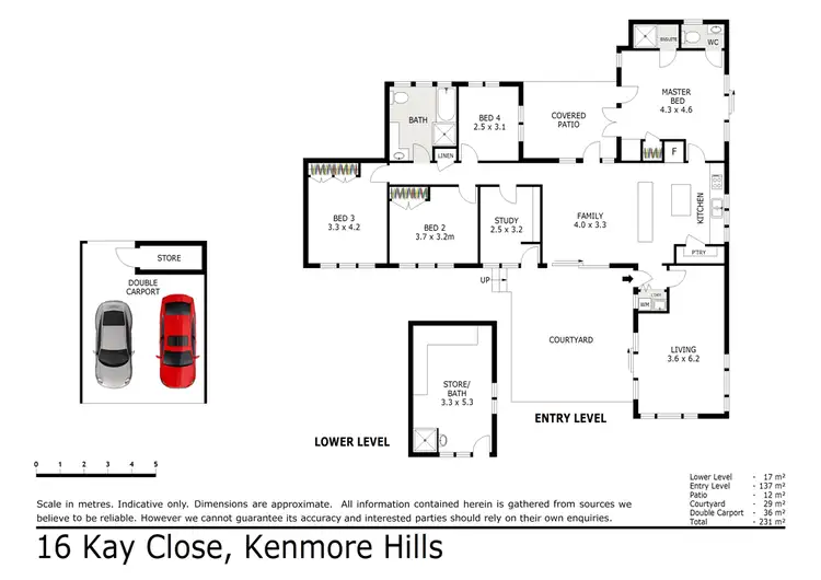Floorplan of Homely house listing, 16 Kay Close, Kenmore Hills QLD 4069