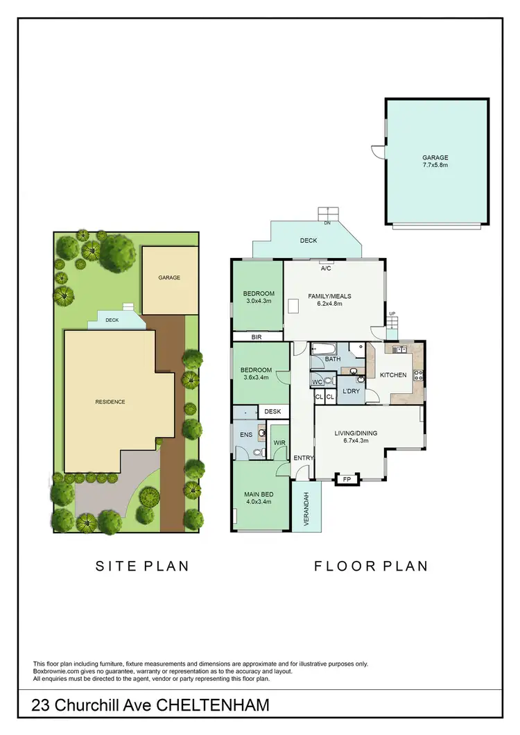 Floorplan of Homely house listing, 23 Churchill Avenue, Cheltenham VIC 3192