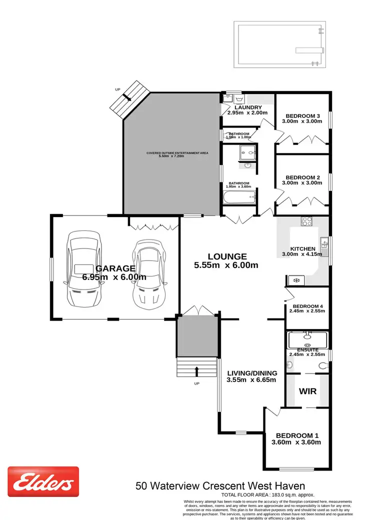 Floorplan of Homely house listing, 50 Waterview Crescent, West Haven NSW 2443