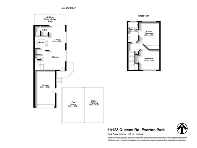Floorplan of Homely house listing, 11/128 Queens Road, Everton Park QLD 4053