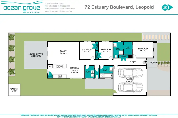Floorplan of Homely house listing, 72 Estuary Boulevard, Leopold VIC 3224