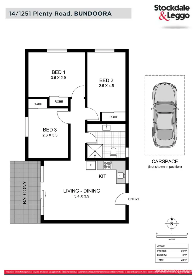 Floorplan of Homely apartment listing, 14/1251 Plenty Road, Bundoora VIC 3083