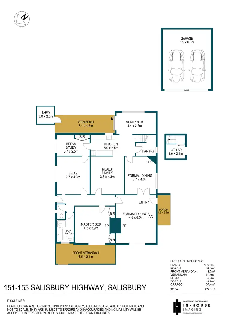 Floorplan of Homely house listing, 151-153 Salisbury Highway, Salisbury SA 5108