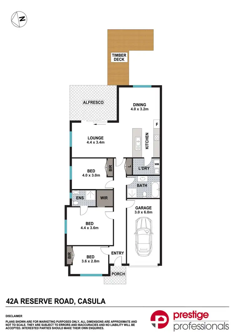 Floorplan of Homely house listing, 42a Reserve Road, Casula NSW 2170
