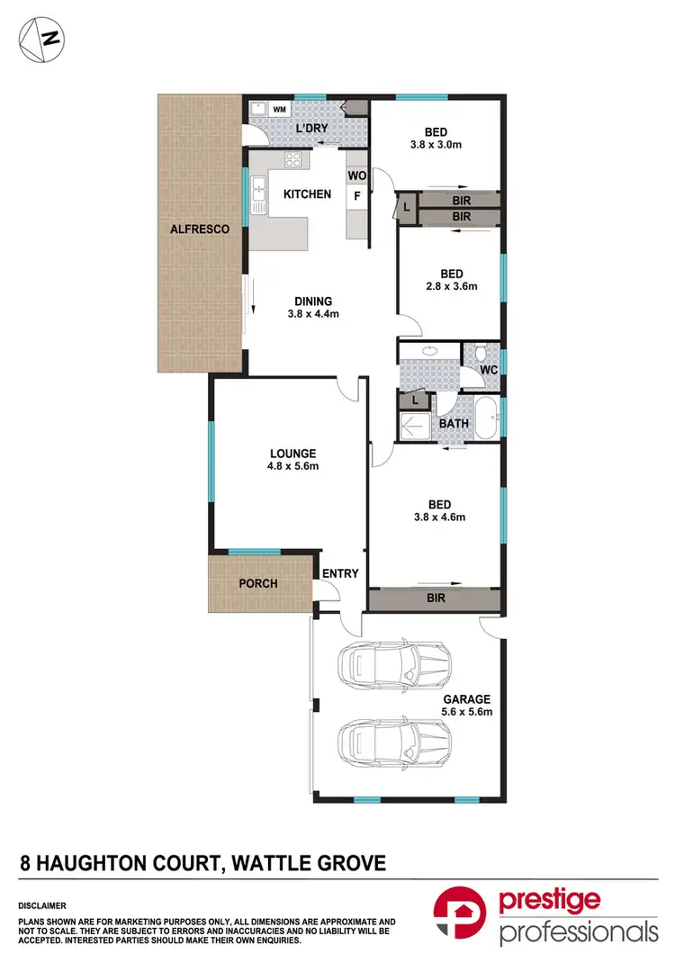 Floorplan of Homely house listing, 8 Haughton Court, Wattle Grove NSW 2173