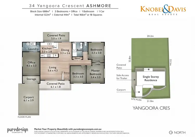 Floorplan of Homely house listing, 34 Yangoora Crescent, Ashmore QLD 4214