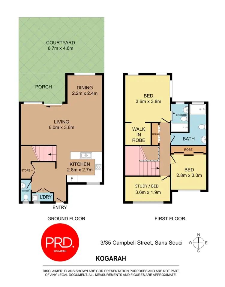 Floorplan of Homely townhouse listing, 3/35 Campbell Street, Sans Souci NSW 2219