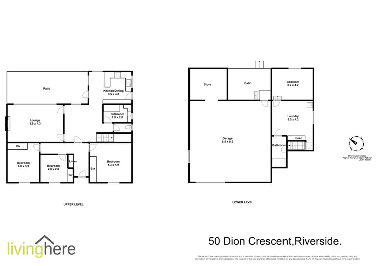 Floorplan of Homely house listing, 50 Dion Crescent, Riverside TAS 7250