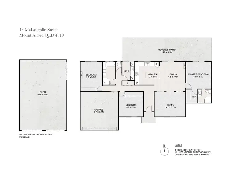 Floorplan of Homely house listing, 13 McLaughlin Street, Mount Alford QLD 4310