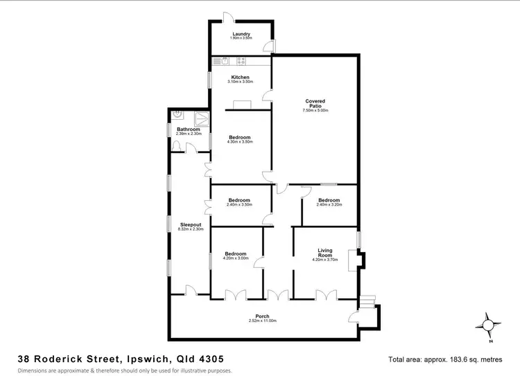 Floorplan of Homely house listing, 38 Roderick Street, Ipswich QLD 4305