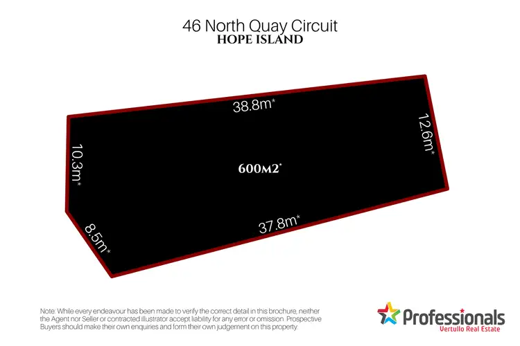 Floorplan of Homely land listing, 46 North Quay Circuit, Hope Island QLD 4212