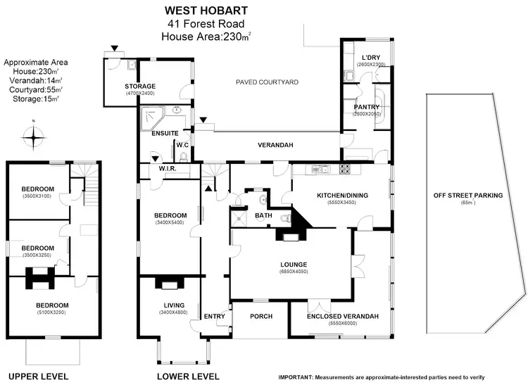 Floorplan of Homely house listing, 41 Forest Road, West Hobart TAS 7000