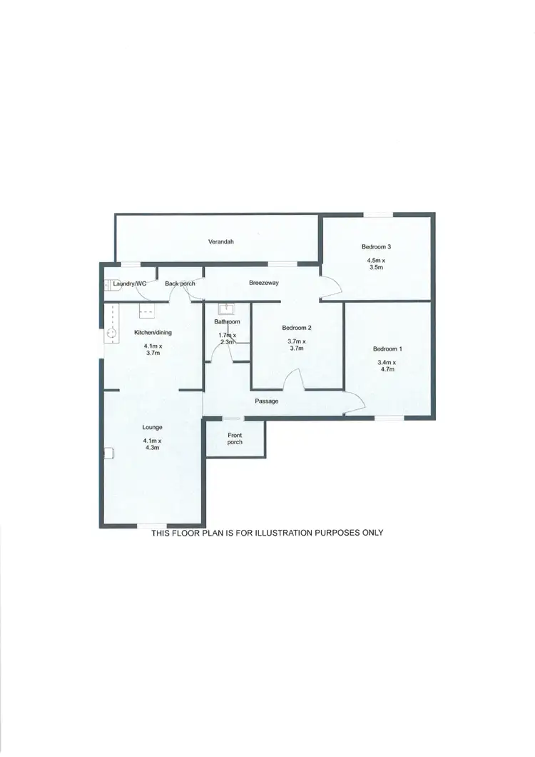 Floorplan of Homely house listing, 10 FIFTH AVENUE, Naracoorte SA 5271