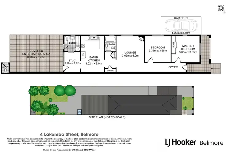 Floorplan of Homely semi-detached listing, 4 Lakemba Street, Belmore NSW 2192