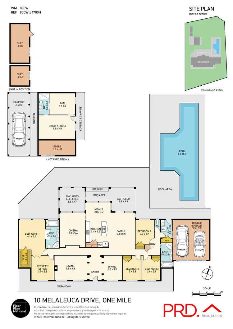 Floorplan of Homely house listing, 10 Melaleuca Drive, One Mile NSW 2316