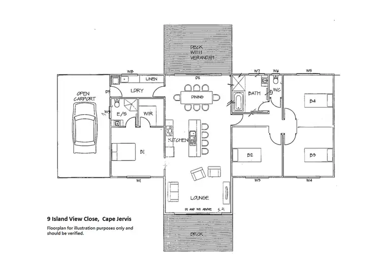 Floorplan of Homely house listing, 9 Island View Close, Cape Jervis SA 5204